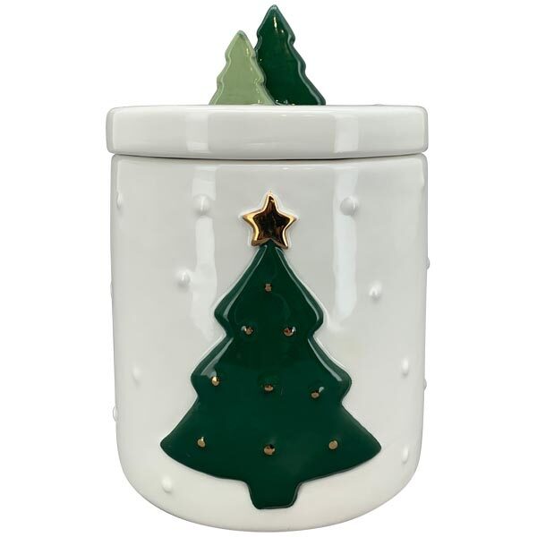 Plätzchendose Tannenbaum Keksdose Gebäckdose Weihnachten Tischdeko H 20,1cm 