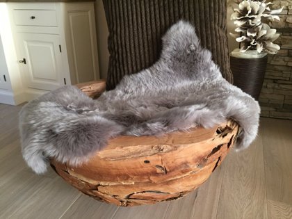 Lammfell New Zealand Teppichläufer Chic Antique Taupe Fell Teppich Unterlage ca. 90- 94cm